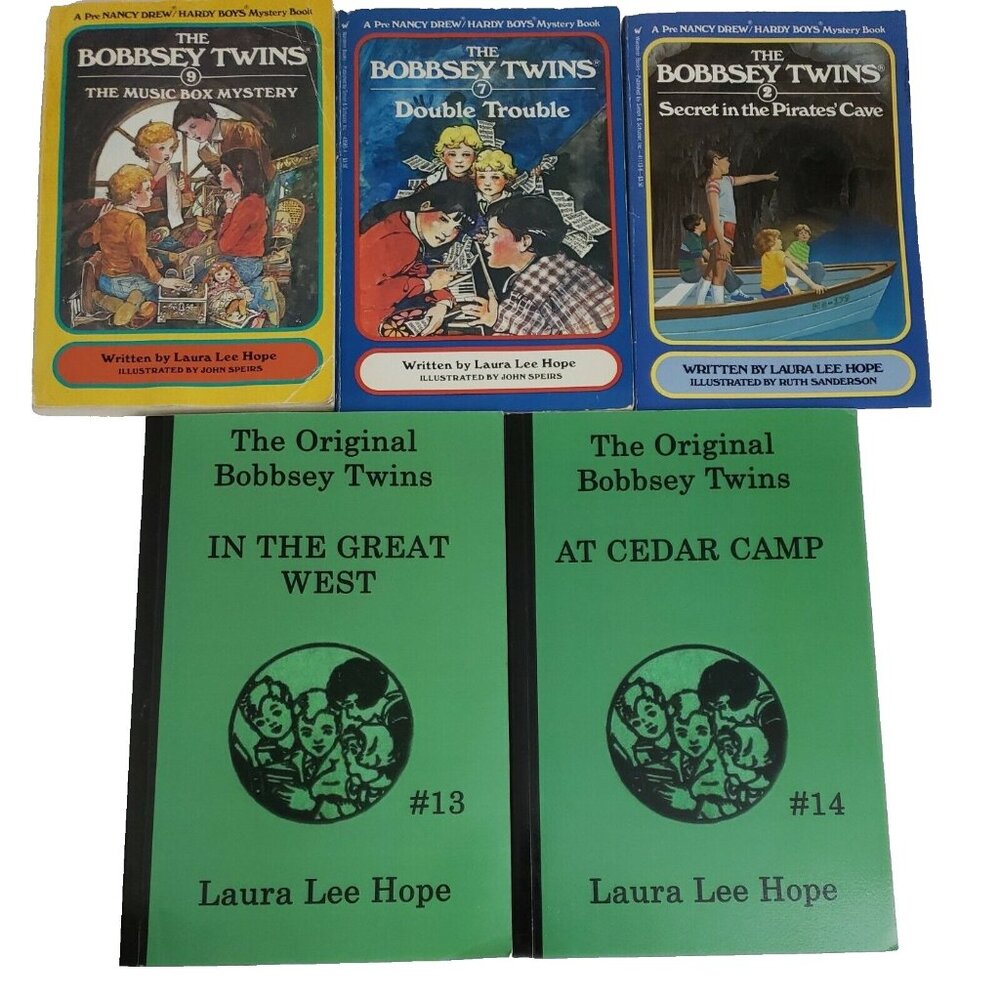 The Bobbsey Twins Books Lot 5 Mystery Paperback Chapter Laura Hope Homeschool